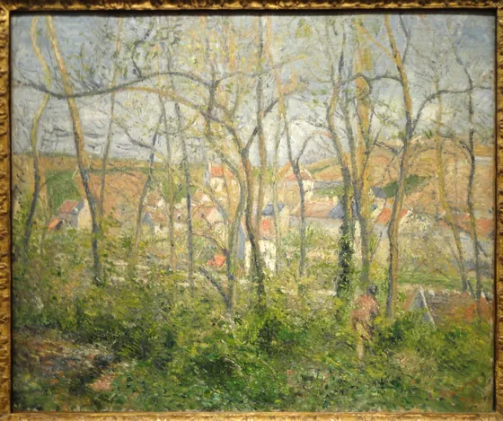 Vue de l'Hermitage à travers les arbres, Pontoise