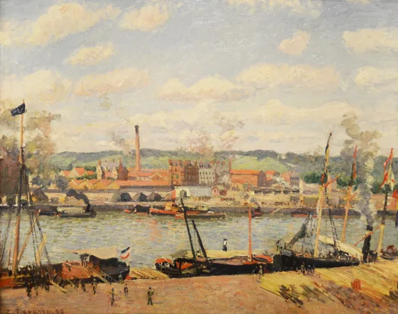 Vue de la cotonnière d'Oissel, environs de Rouen