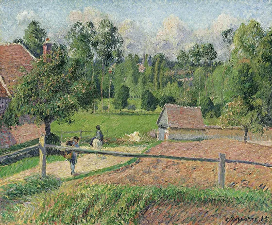 Vue de la fenêtre de l'artiste, Eragny