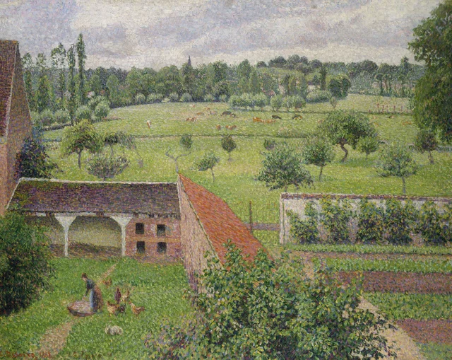 Vista desde mi ventana, Éragny, Camille Pissarro