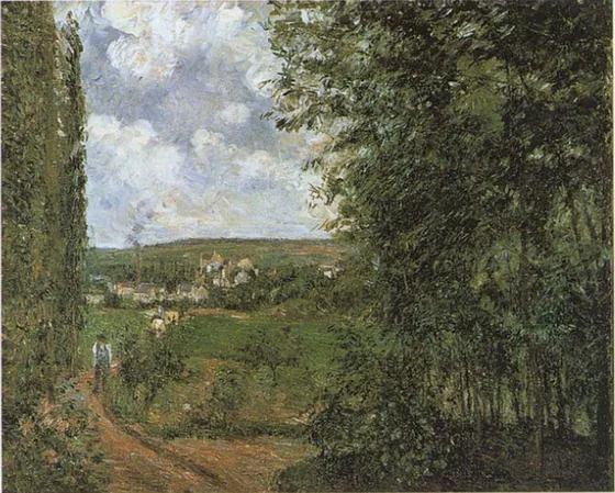 Vue prise de la côte des Gratte-Coqs, Pontoise