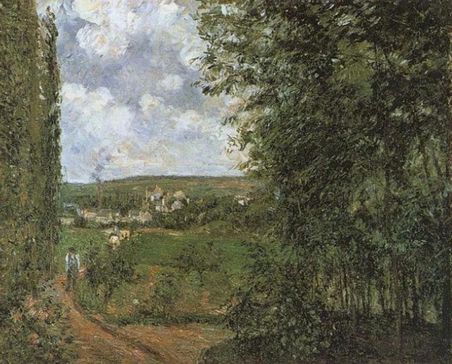Vue prise de la côte des Gratte-Coqs, Pontoise, Camille Pissarro