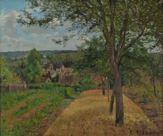 Vue sur le village de Louveciennes