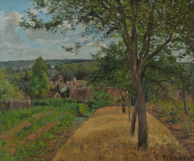 Vista del pueblo de Louveciennes, Camille Pissarro