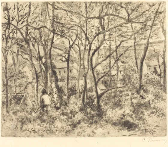 Wooded Landscape at L'Hermitage, Pontoise (Paysage sous bois, a L'Hermitage,Pontoise)