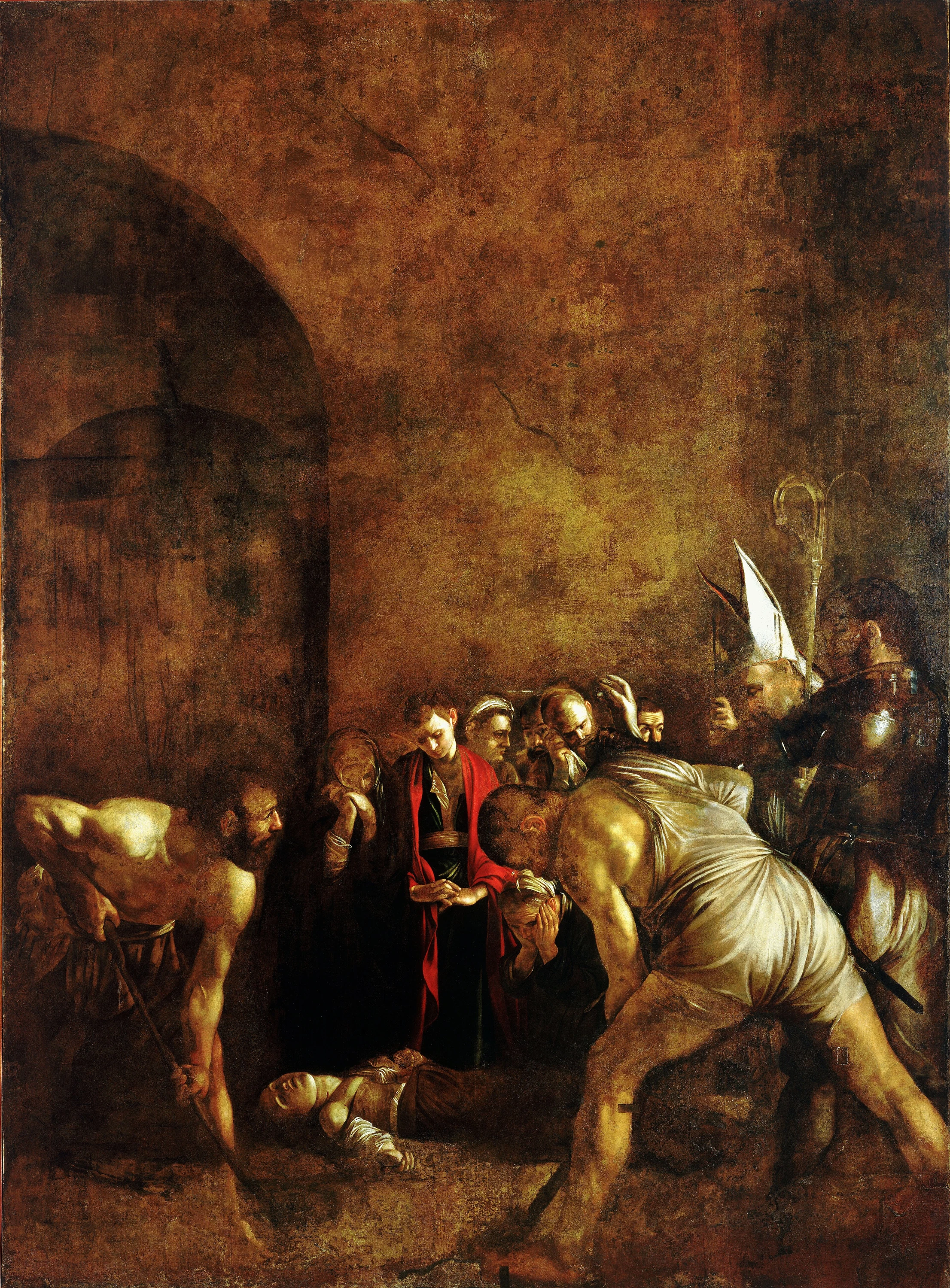L'Enterrement de sainte Lucie, Caravage