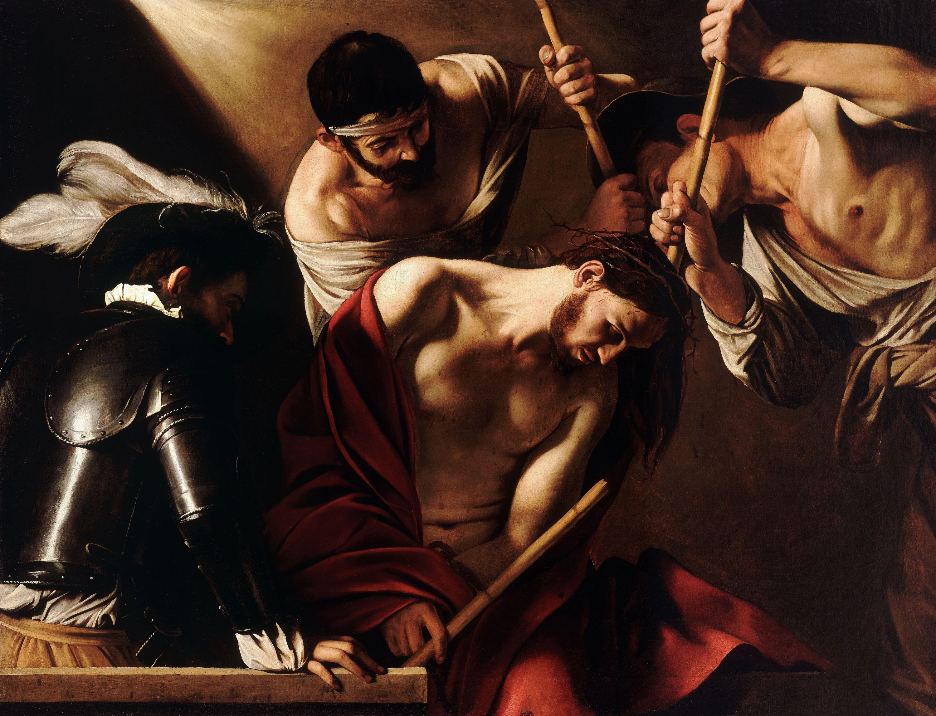 Le Couronnement d'épines, Caravage