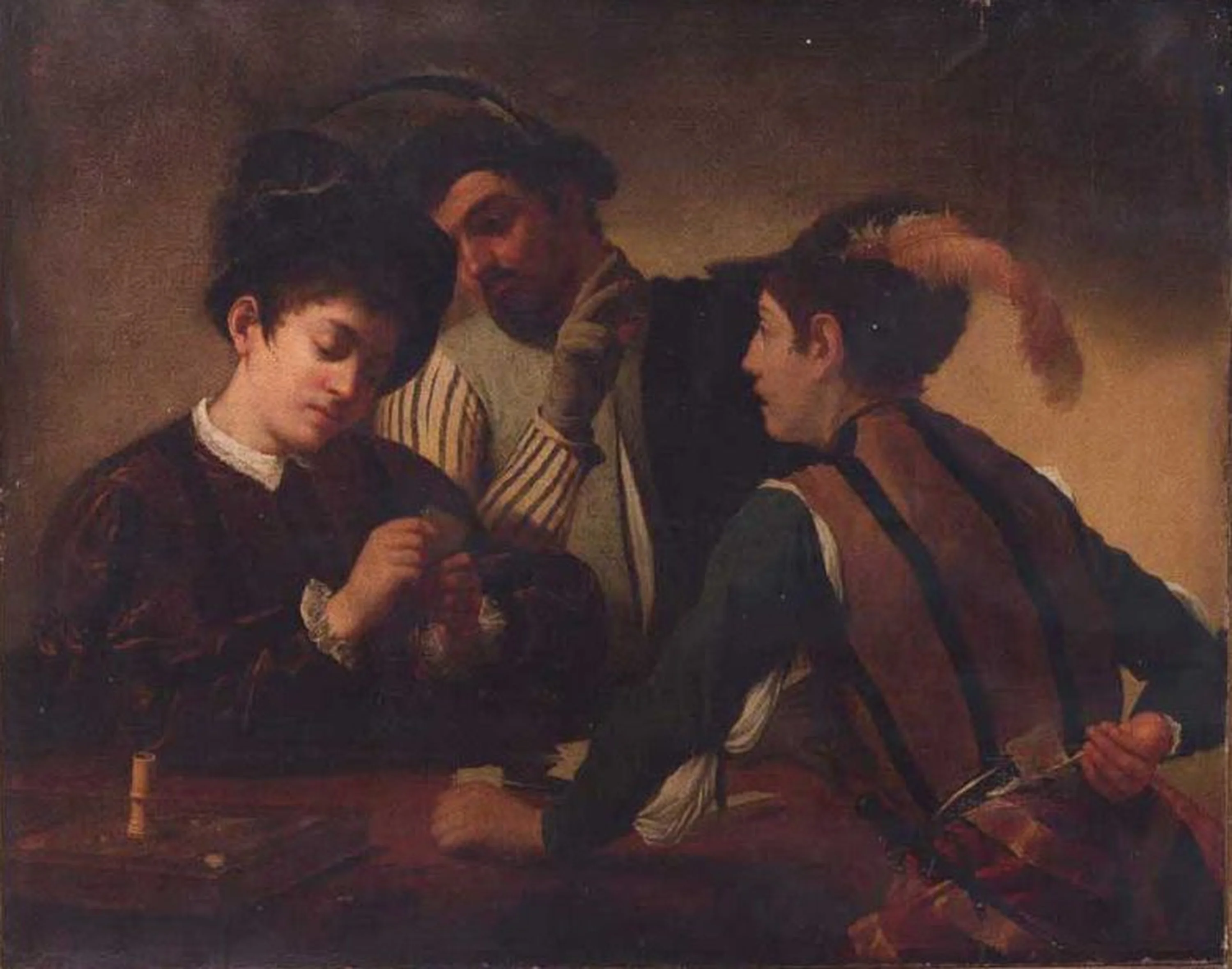 Les Tricheurs, Caravage