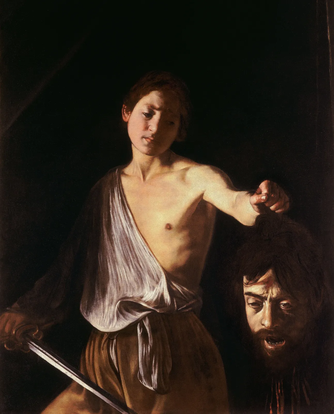 David avec la tête de Goliath, Caravage