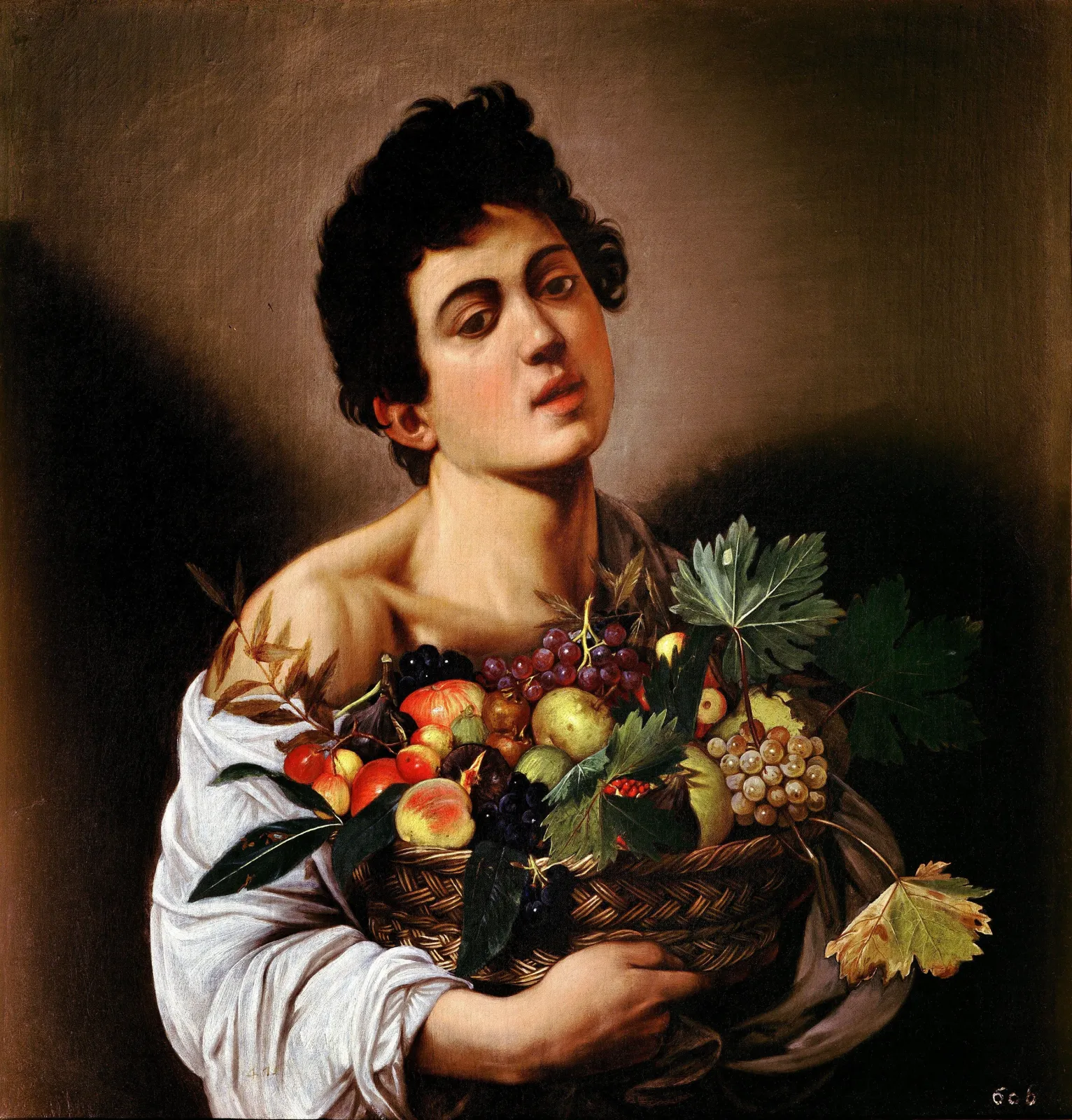Garçon avec un panier de fruits, Caravaggio