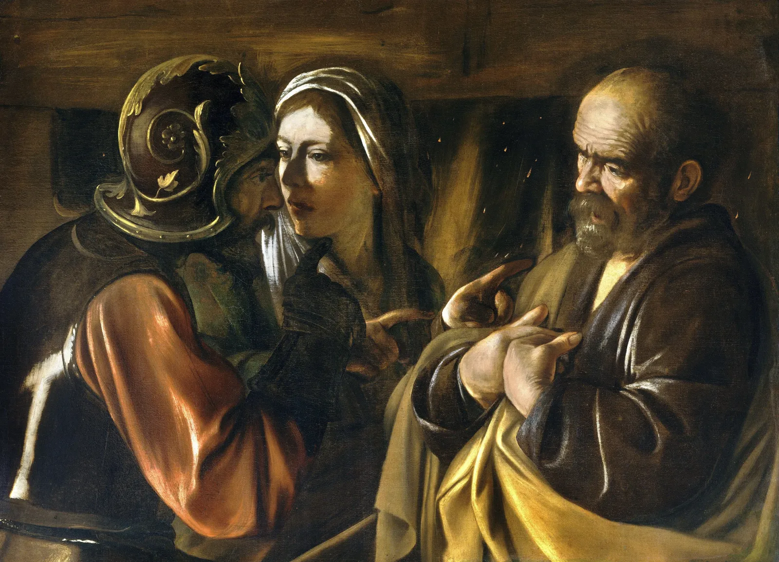 Le Reniement de saint Pierre, Caravage
