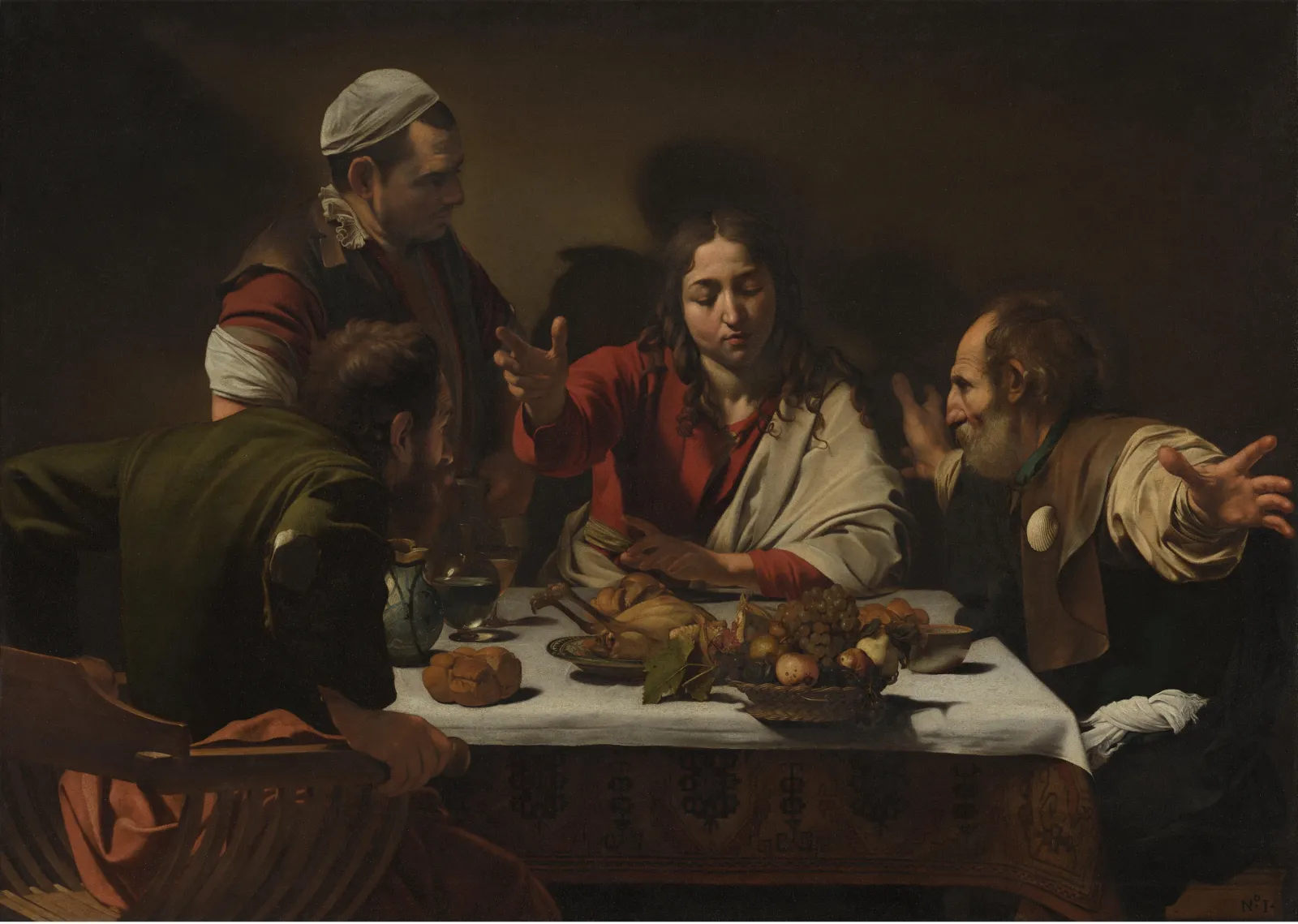 Le Souper à Emmaüs, Caravage