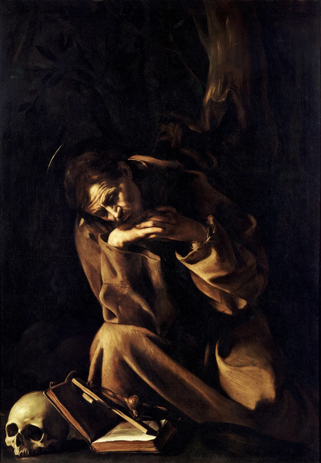 Saint François en méditation sur le crucifix, Caravage