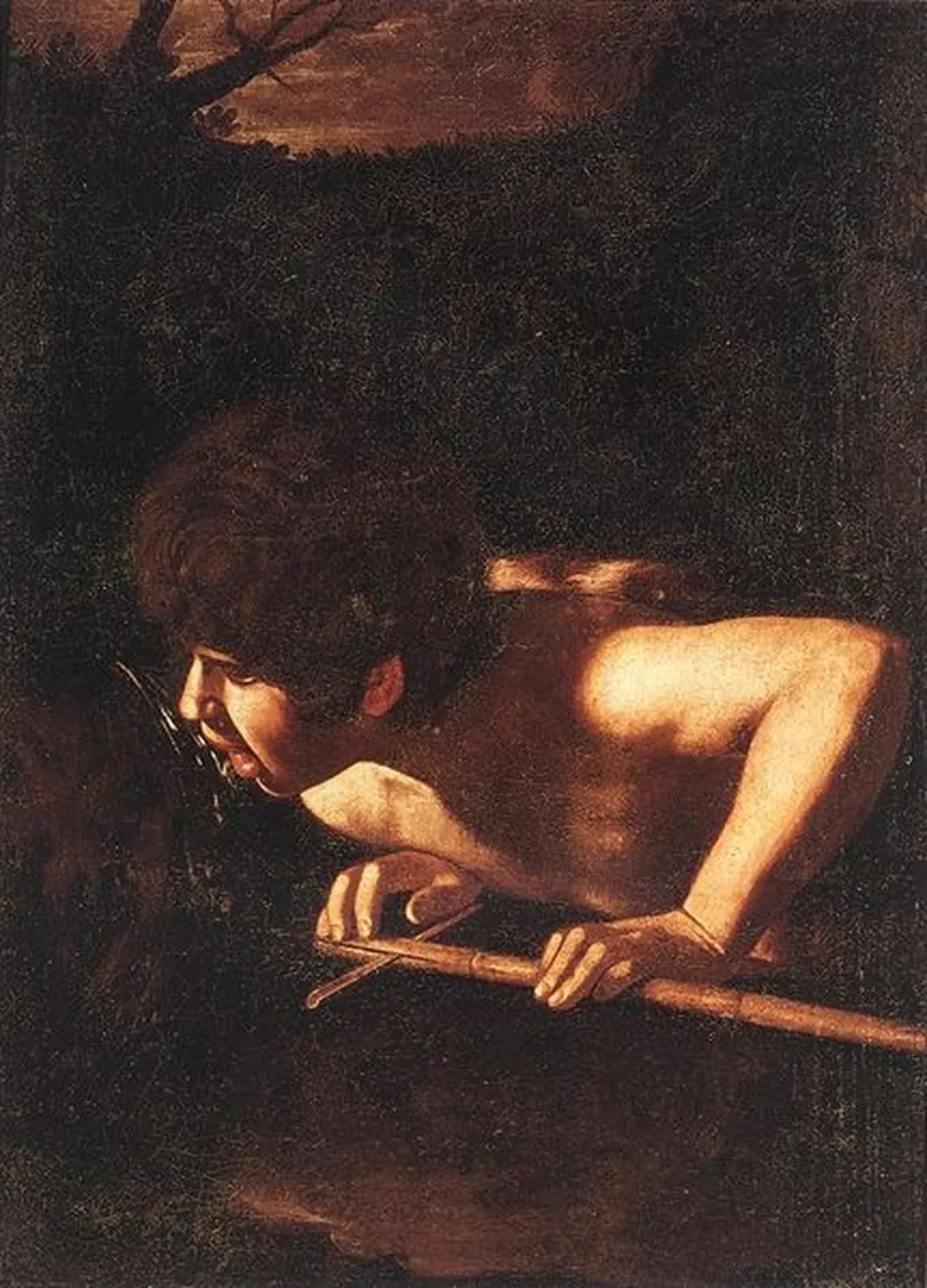 Saint Jean-Baptiste à la fontaine, Caravage