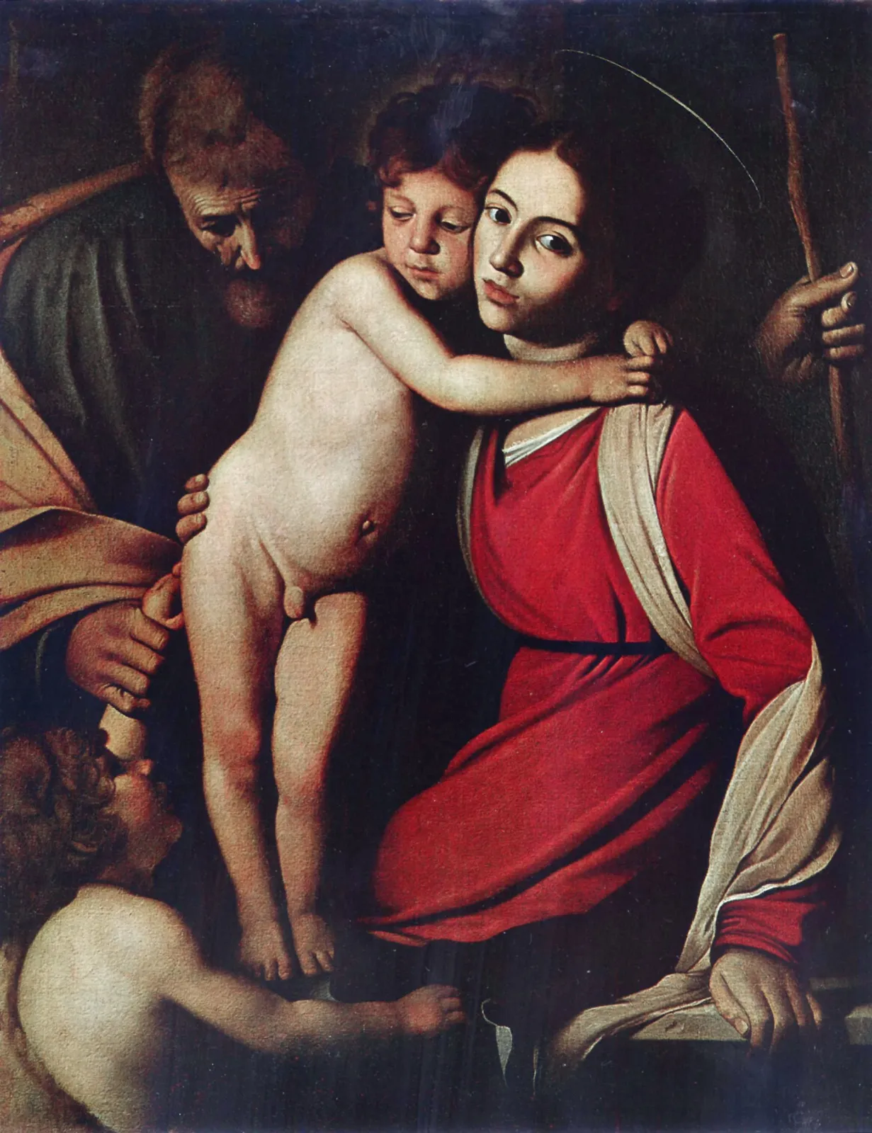 The Holy Family with Child Saint John, Caravage
