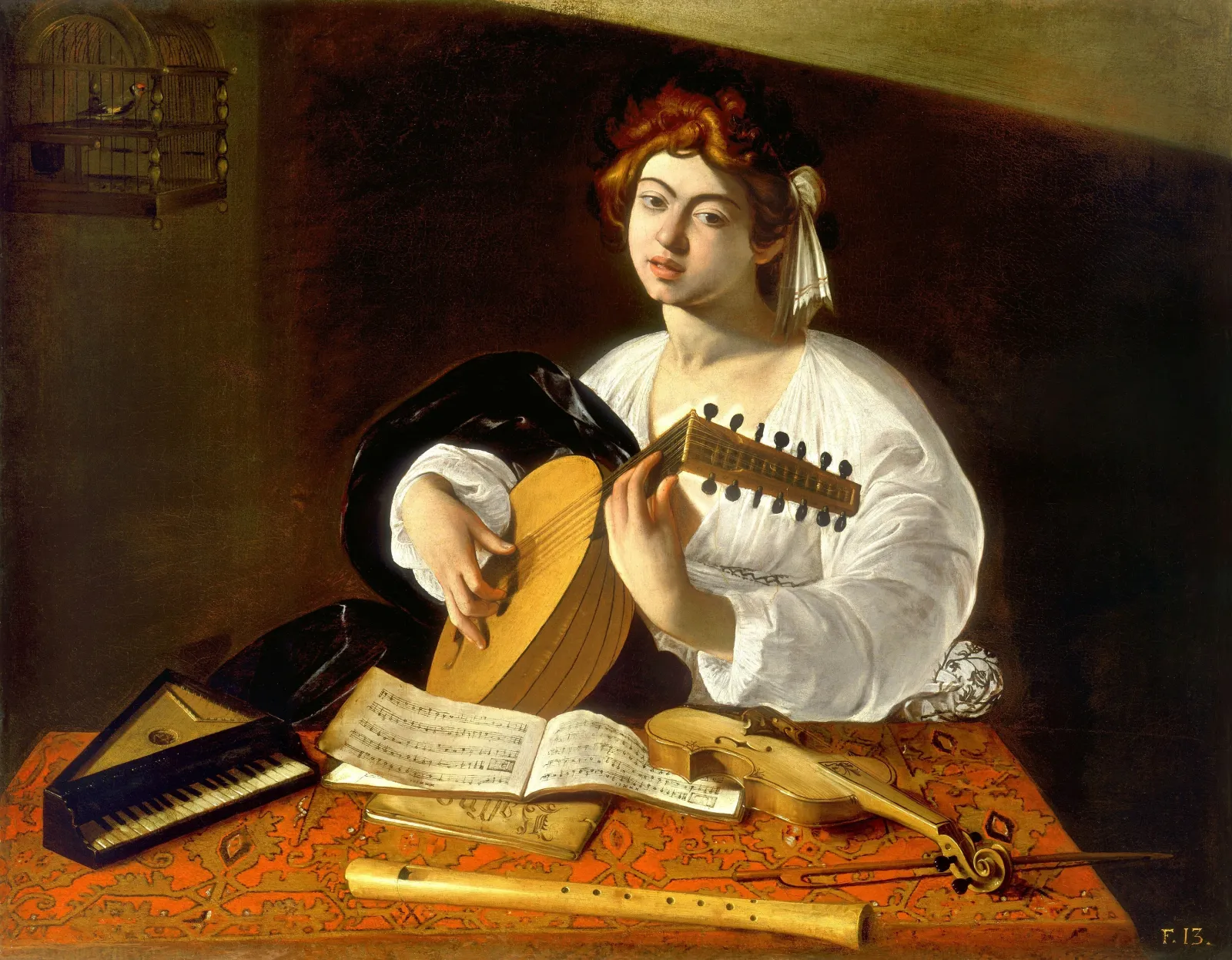 The Lute Player, Caravage