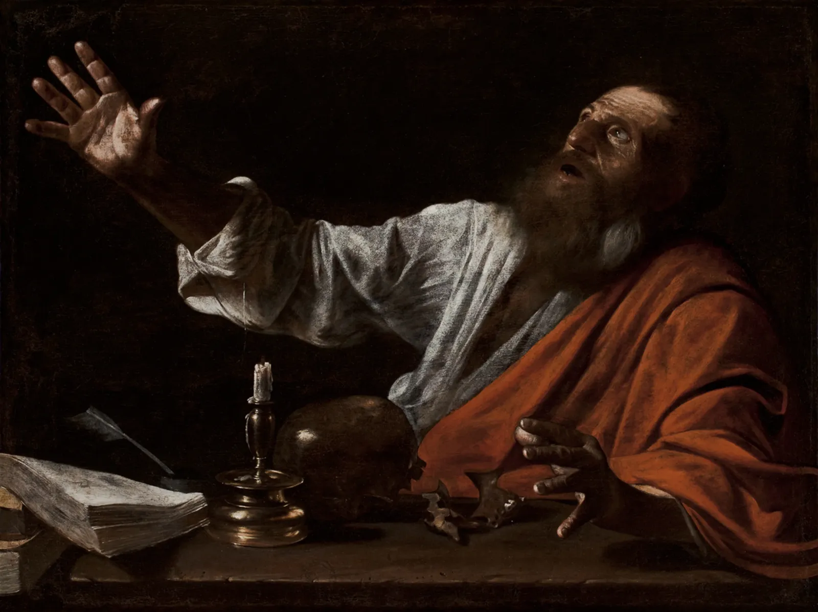 The Vision of Saint Jerome, Caravage