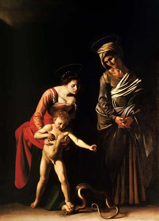 La Virgen de los palafreneros, Caravaggio