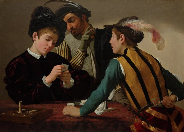 Los tramposos, Caravaggio