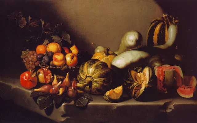 Naturaleza muerta con frutas, Caravaggio