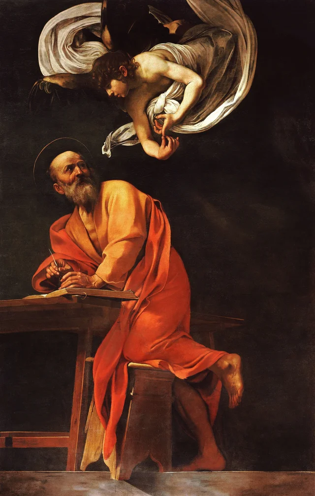 San Mateo y el ángel, Caravaggio