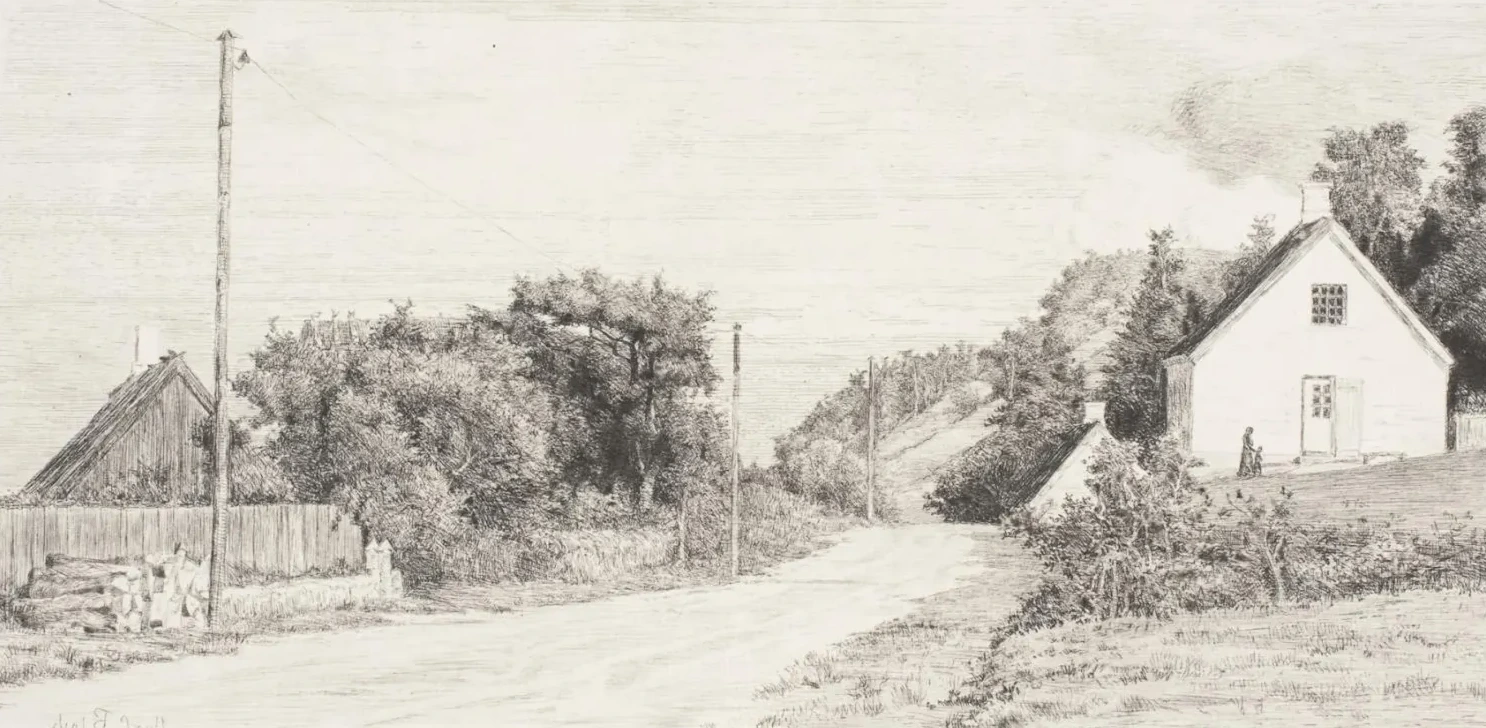 El camino entre las casas, Carl Bloch