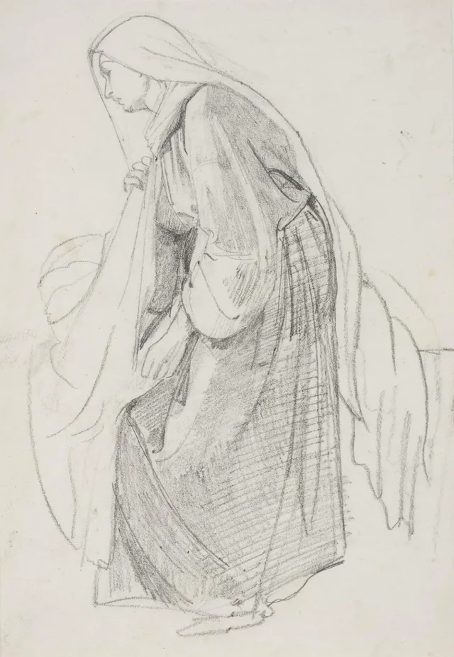 Estudios para el cuadro del museo «La hija de Jairo» (kms835), Carl Bloch