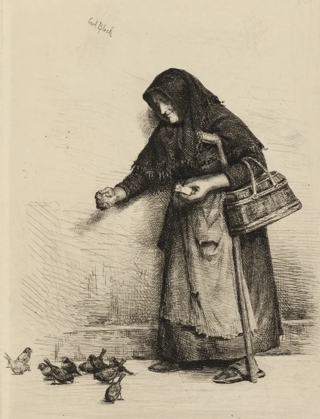La mujer de los gorriones (prueba definitiva), Carl Bloch