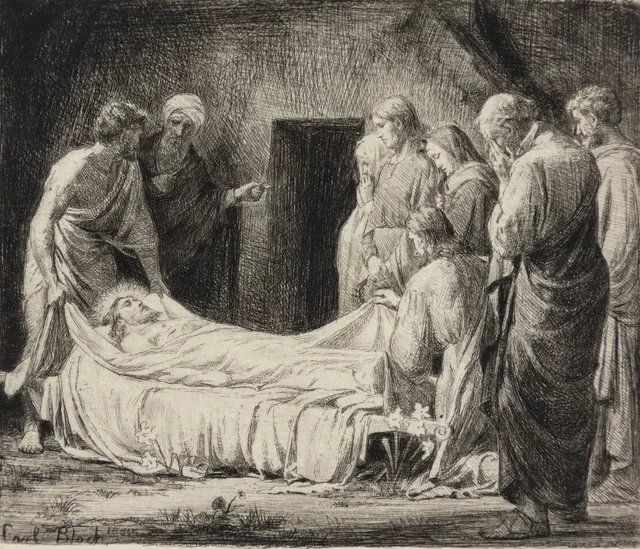 The Entombment of Christ (final state), Carl Bloch