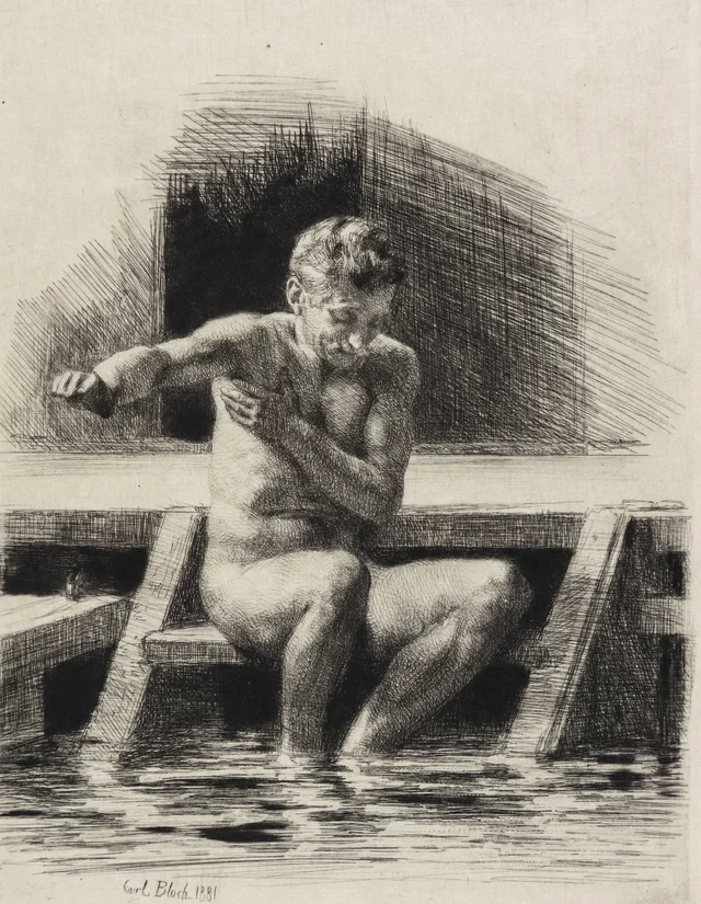 El gran bañista, Carl Bloch