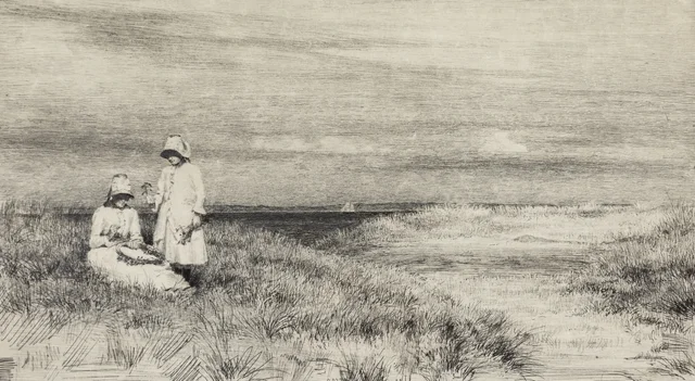 Los niños en la playa (2.ª prueba de ensayo), Carl Bloch