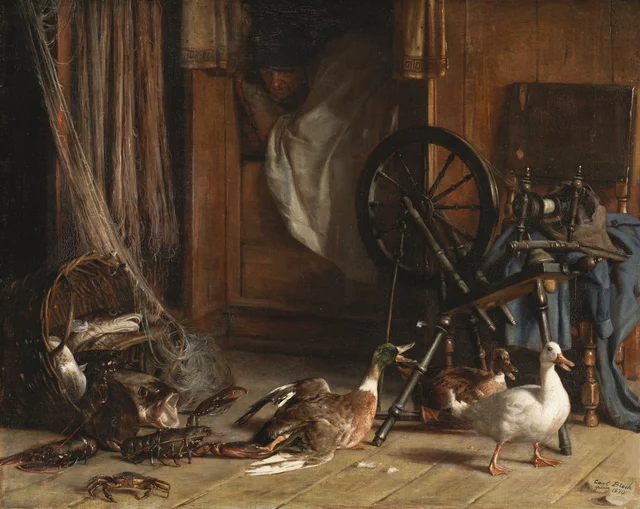 Una siesta perturbada, Carl Bloch