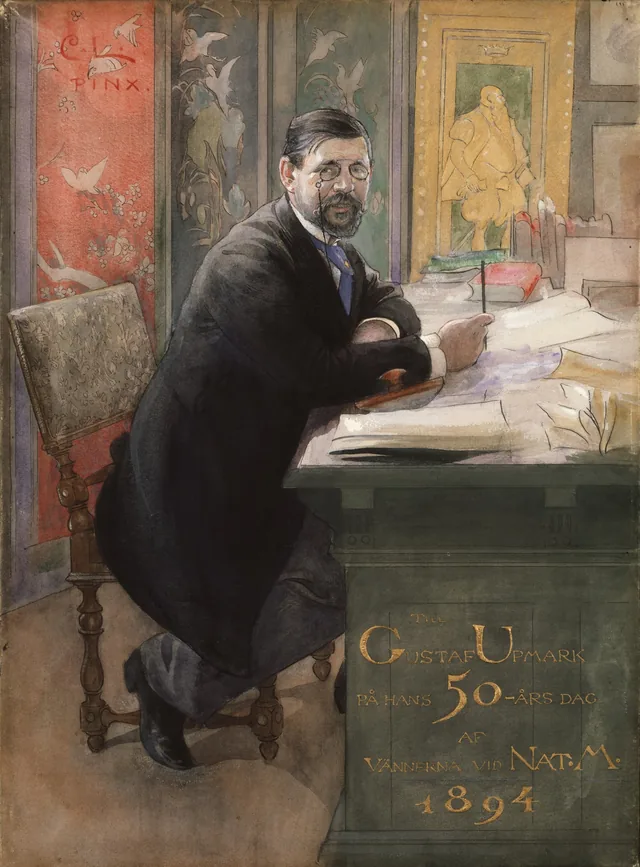 グスタフ・ウプマルク（1844-1900）、エヴァ・シンドストランドの夫