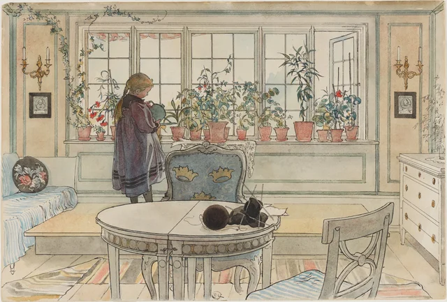 花の窓（『わが家』26点の水彩画より）