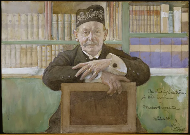 美術史家、国立美術館館長ルードヴィグ・ローストレム（1848-1922）