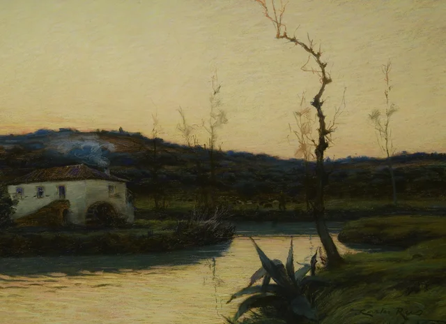 Landscape of the Almonda River, Torres Novas, Portugal, Carlos Reis