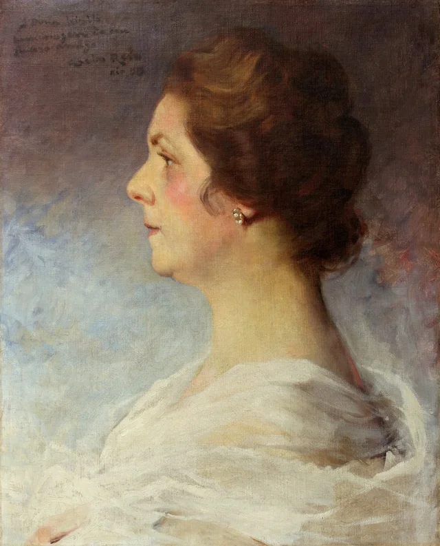 Portrait of Mrs João Luso, Carlos Reis