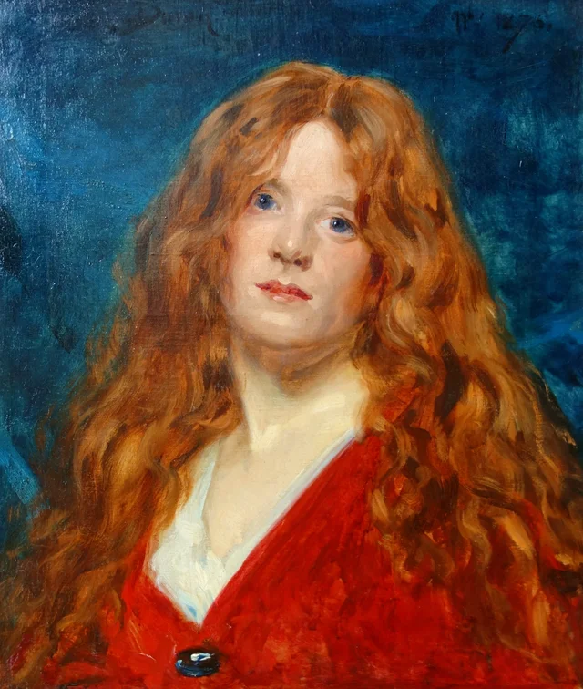 Portrait de femme rousse