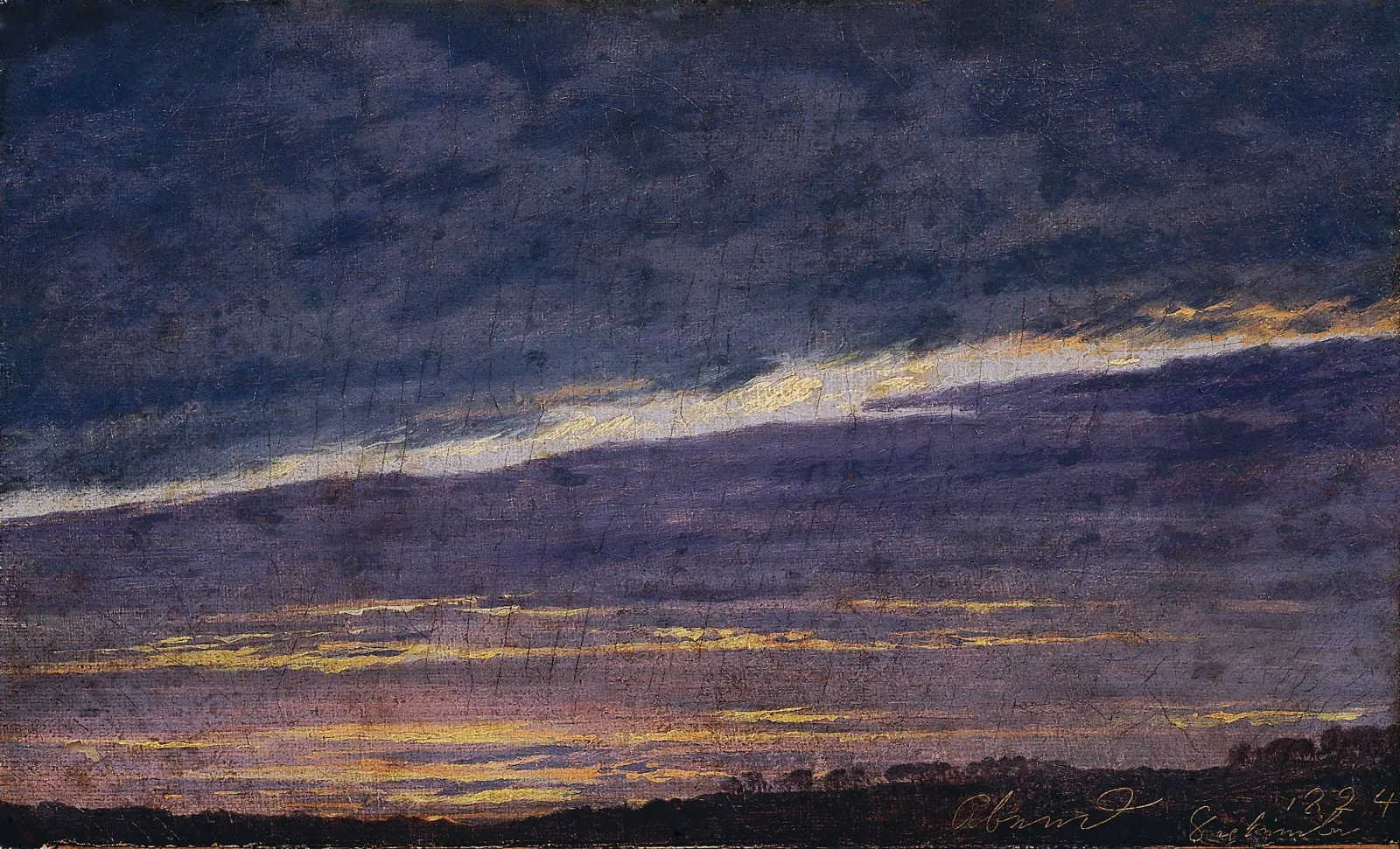 Ciel nuageux du soir, Caspar David Friedrich