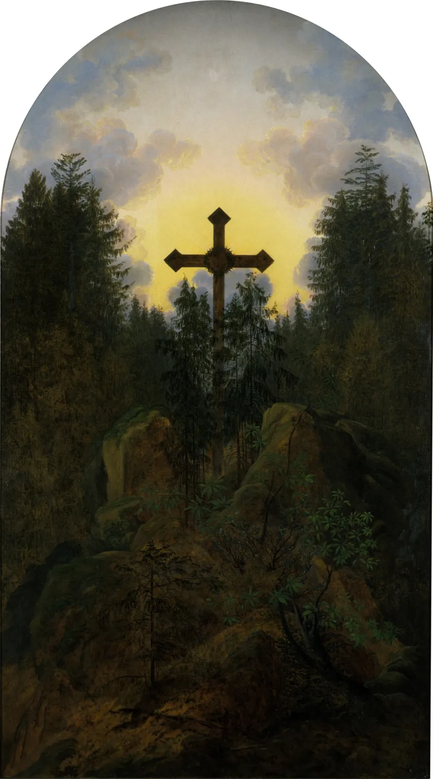 Croix dans la montagne, Caspar David Friedrich