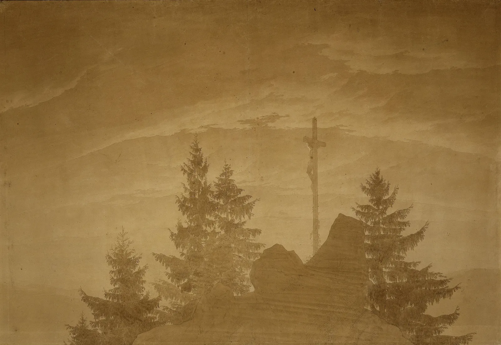 La Croix dans la montagne, Caspar David Friedrich