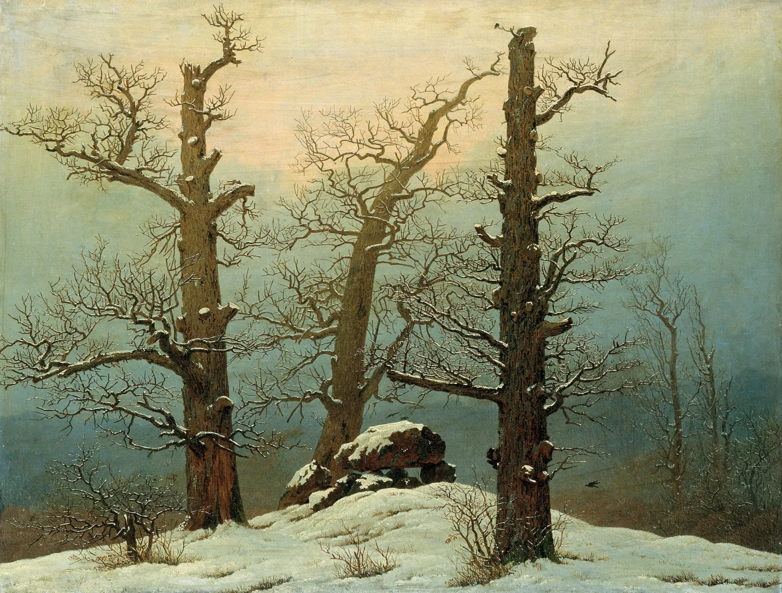 Dolmen sous la neige, Caspar David Friedrich