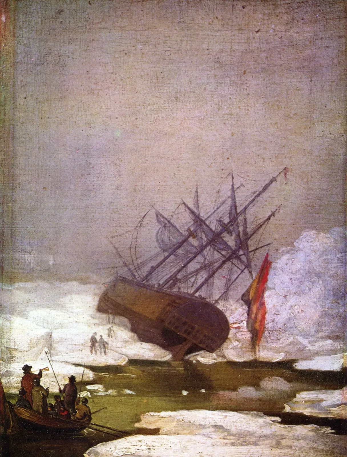 Épave dans la mer de glaces, Caspar David Friedrich