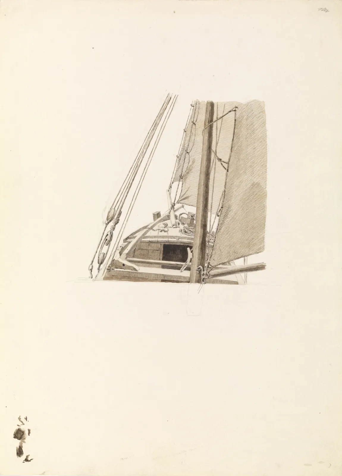 Étude d'atelier pour Sur le voilier, Caspar David Friedrich