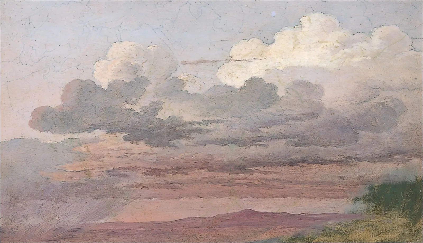 Étude de nuages, Caspar David Friedrich