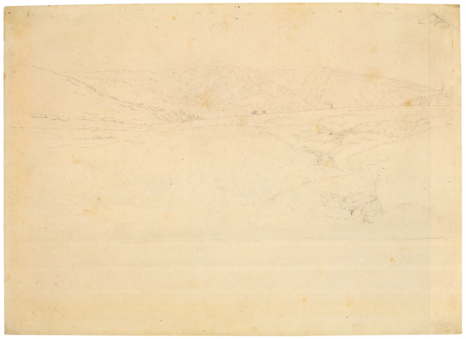 Prairie de montagne et source de l'Elbe dans les Monts des Géants, Caspar David Friedrich