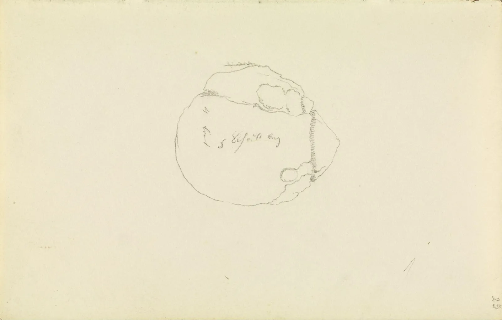 Plan d'un dolmen de Rügen, Caspar David Friedrich