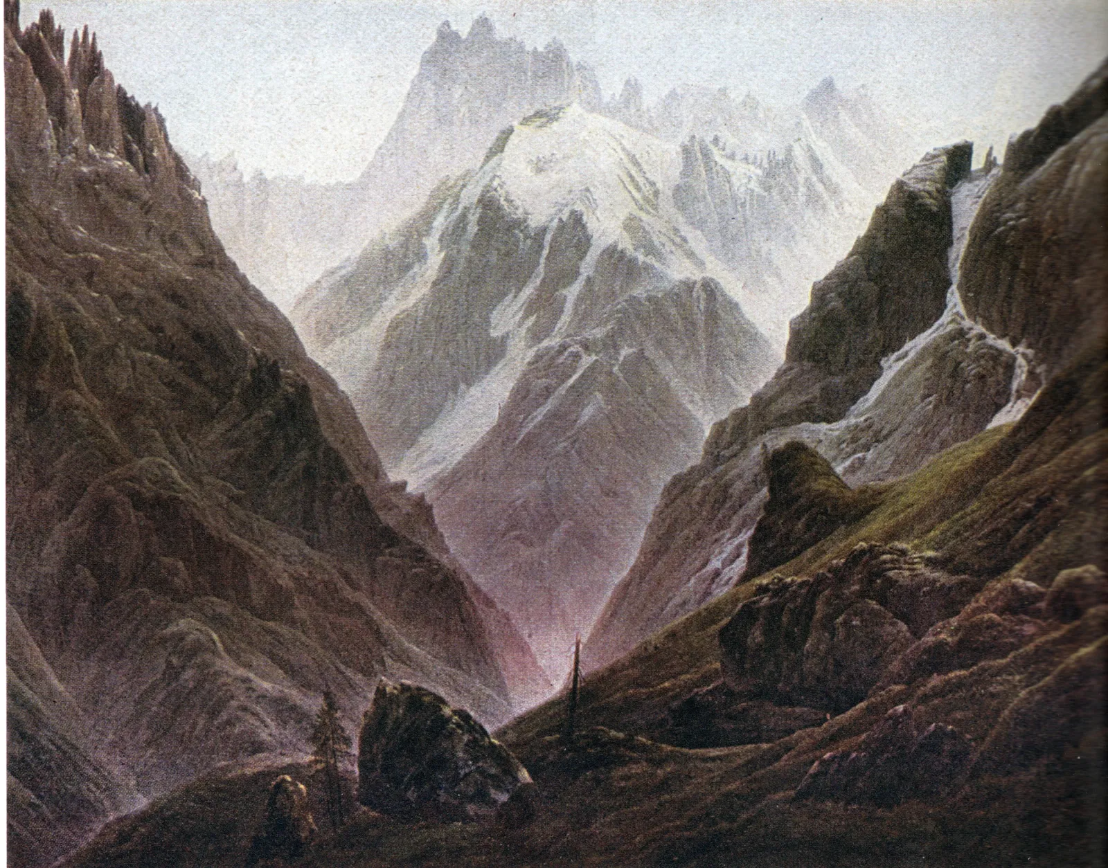 Haute montagne (paysage suisse), Caspar David Friedrich
