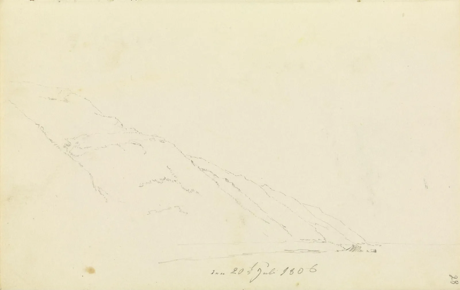 Falaise aux environs d'Arkona, Caspar David Friedrich
