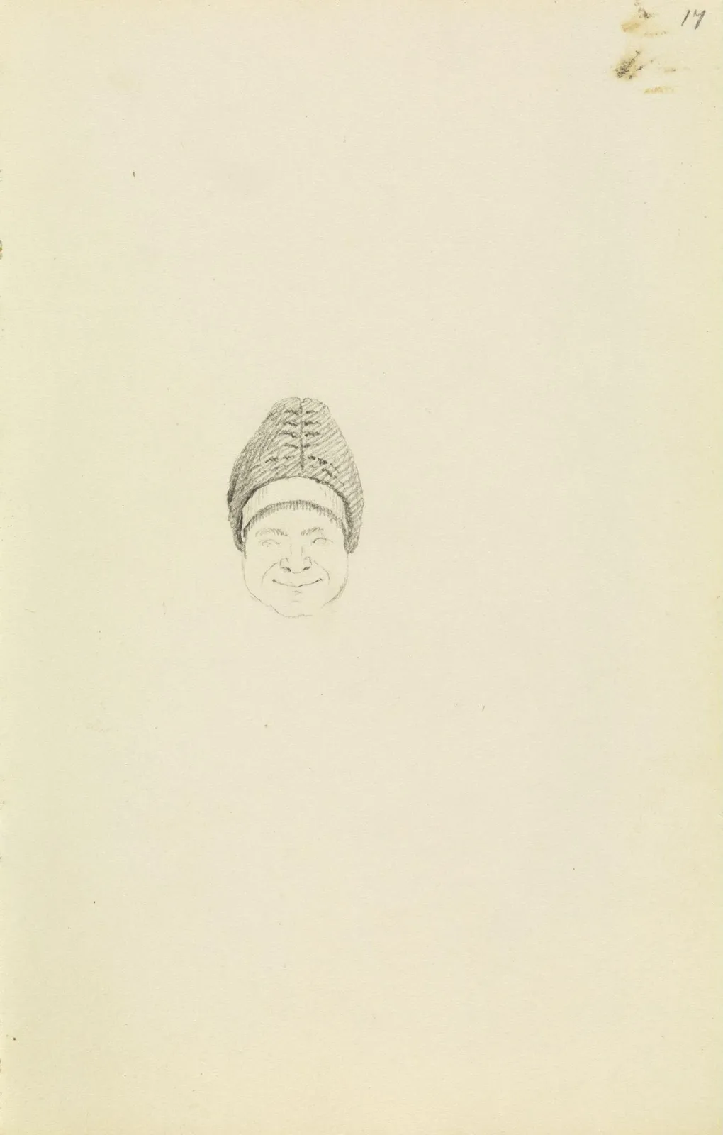 Tête d'une femme de Mönchgut, souriante, Caspar David Friedrich